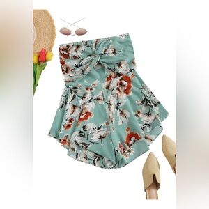 SweatyRocks Blue Sold Out Floral Jumper size M